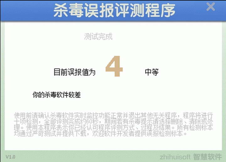 杀毒误报评测程序