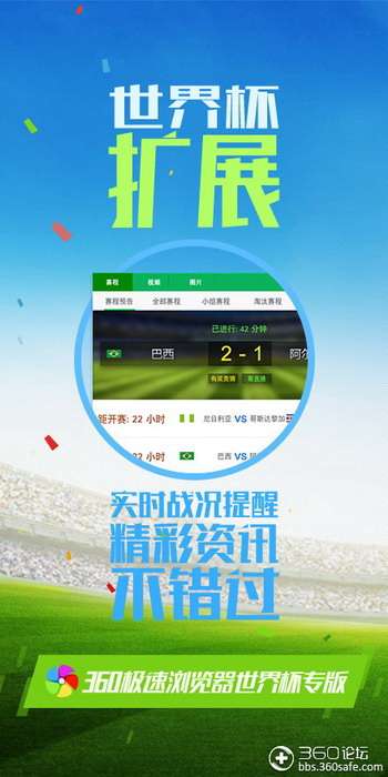 360极速浏览器 世界杯专版