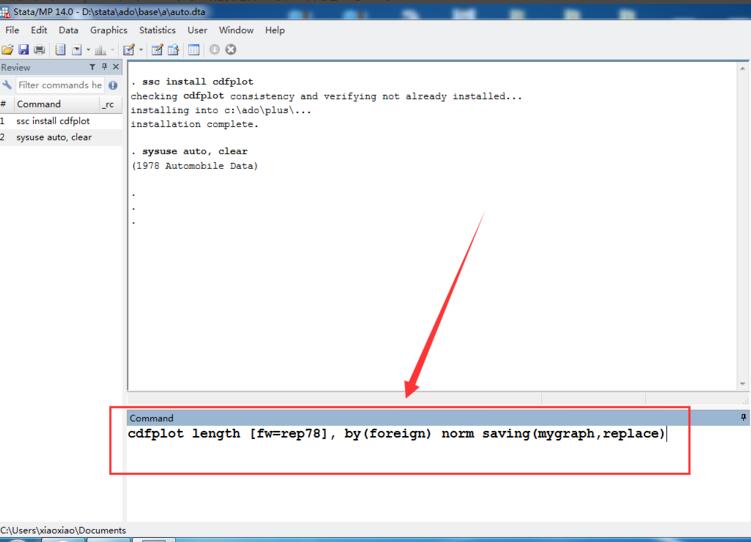 Stata如何绘制样本的累积分布函数?