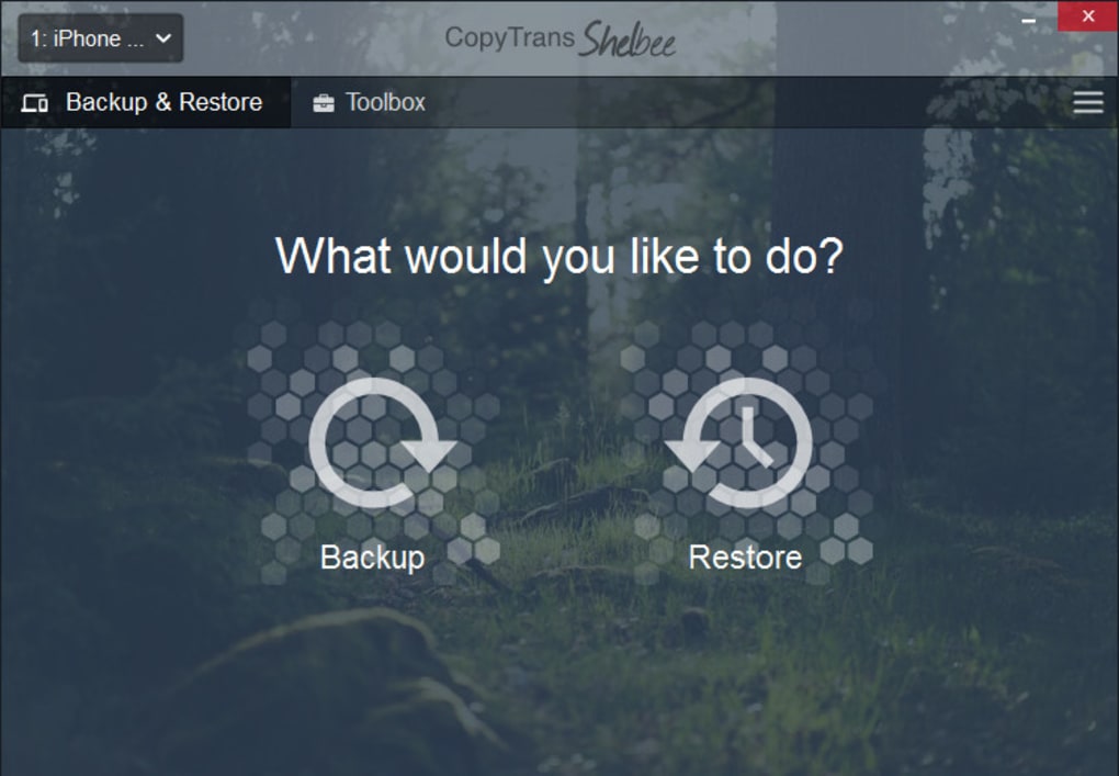 ios设备数据备份还原工具(CopyTrans Shelbee)截图