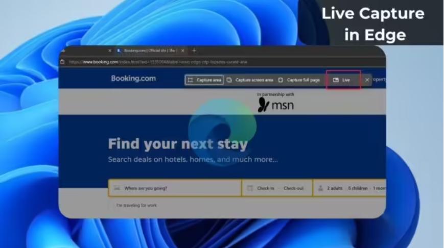 Microsoft Edge浏览器截图