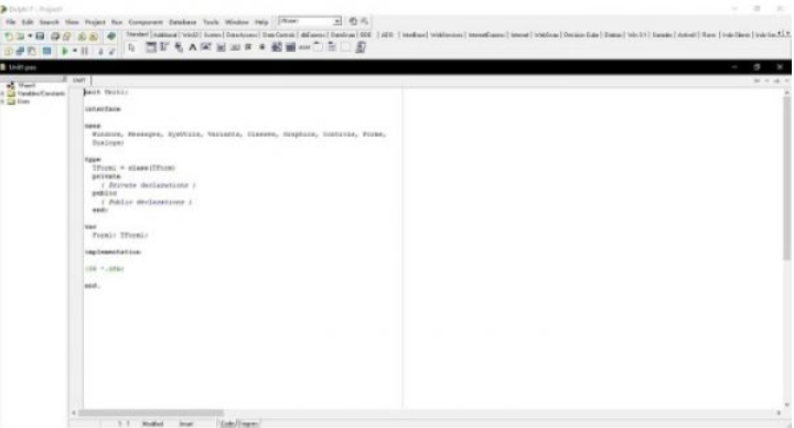 Delphi7截图