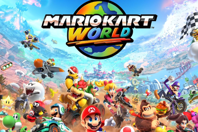 马里奥赛车世界段首LOGO