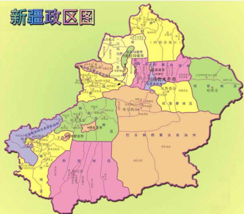 新疆地图全图高清版下载