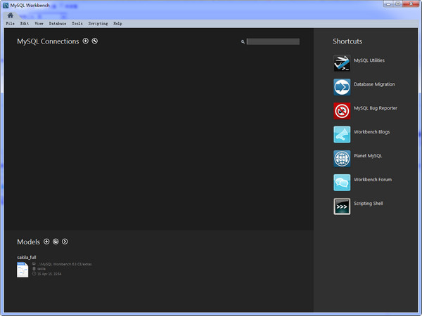 Mysql workbench(数据库设计设计工具)